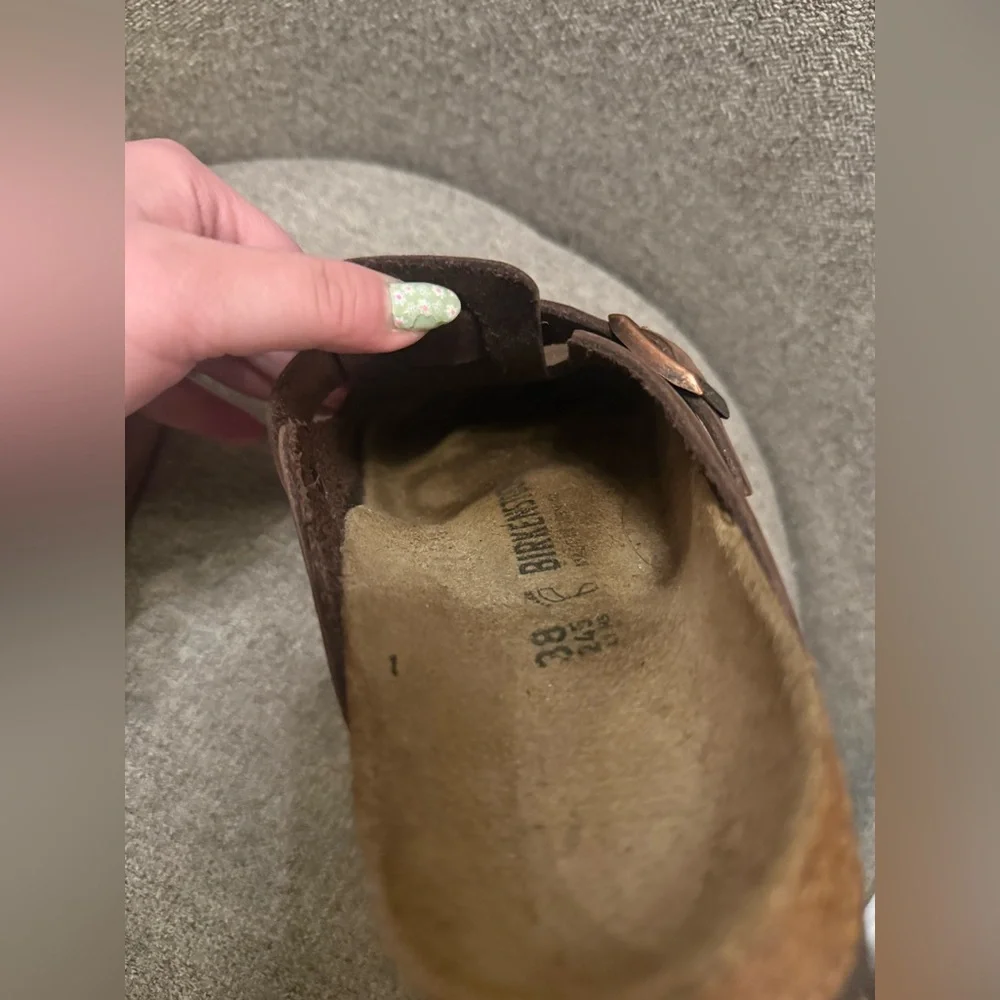 Birkenstock Dark Brown Boston Oiled Leather Clogs - size 38 - Picture 6 of 15